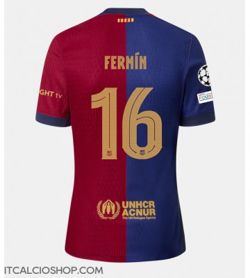 Barcelona Fermin Lopez #16 Prima Maglia 2024-25 Manica Corta